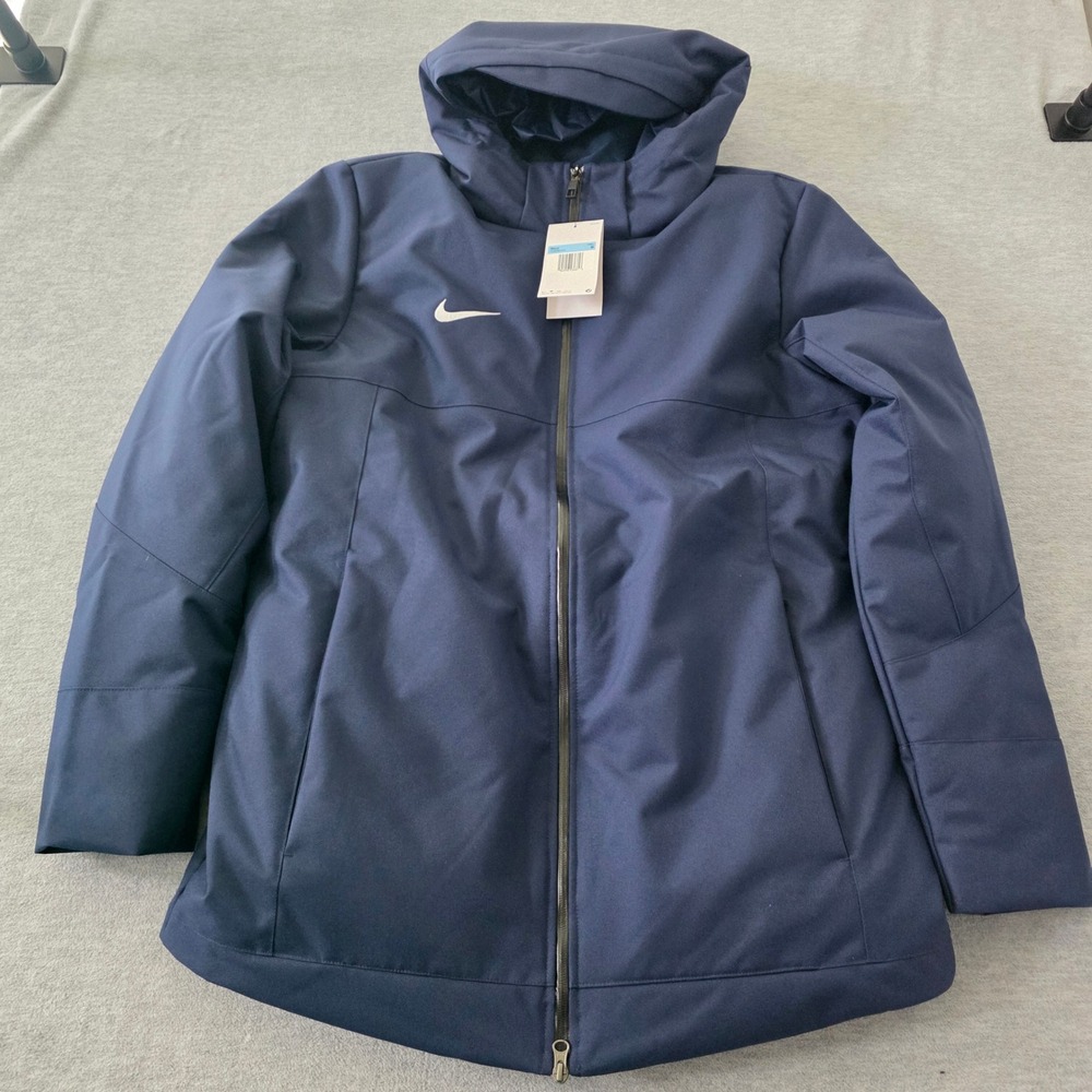 Nike Mens Storm-FIT Down Parka Hooded Jacket 550 Navy Blue DJ6526-419 Size M